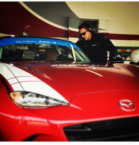 Andrew Carbonell was one of the Mazda drivers on hand at Autobahn.